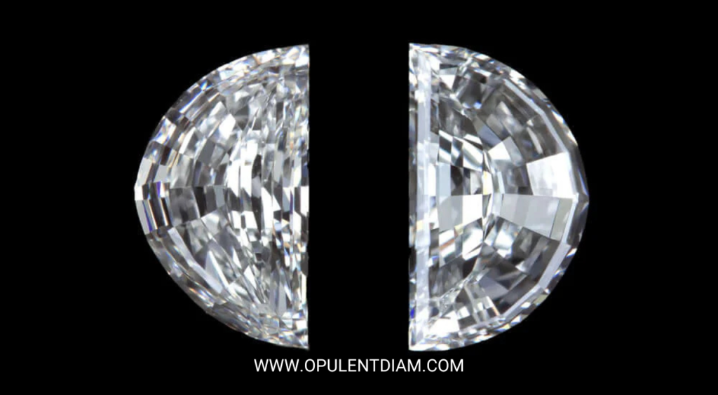 mesmerising allure of half-moon diamond