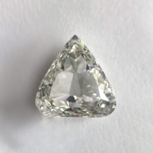 Pear shape G color old mine cut diamond