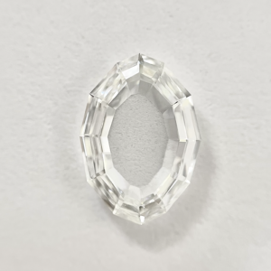 Portrait Oval Shape F Color Step Cut Diamond