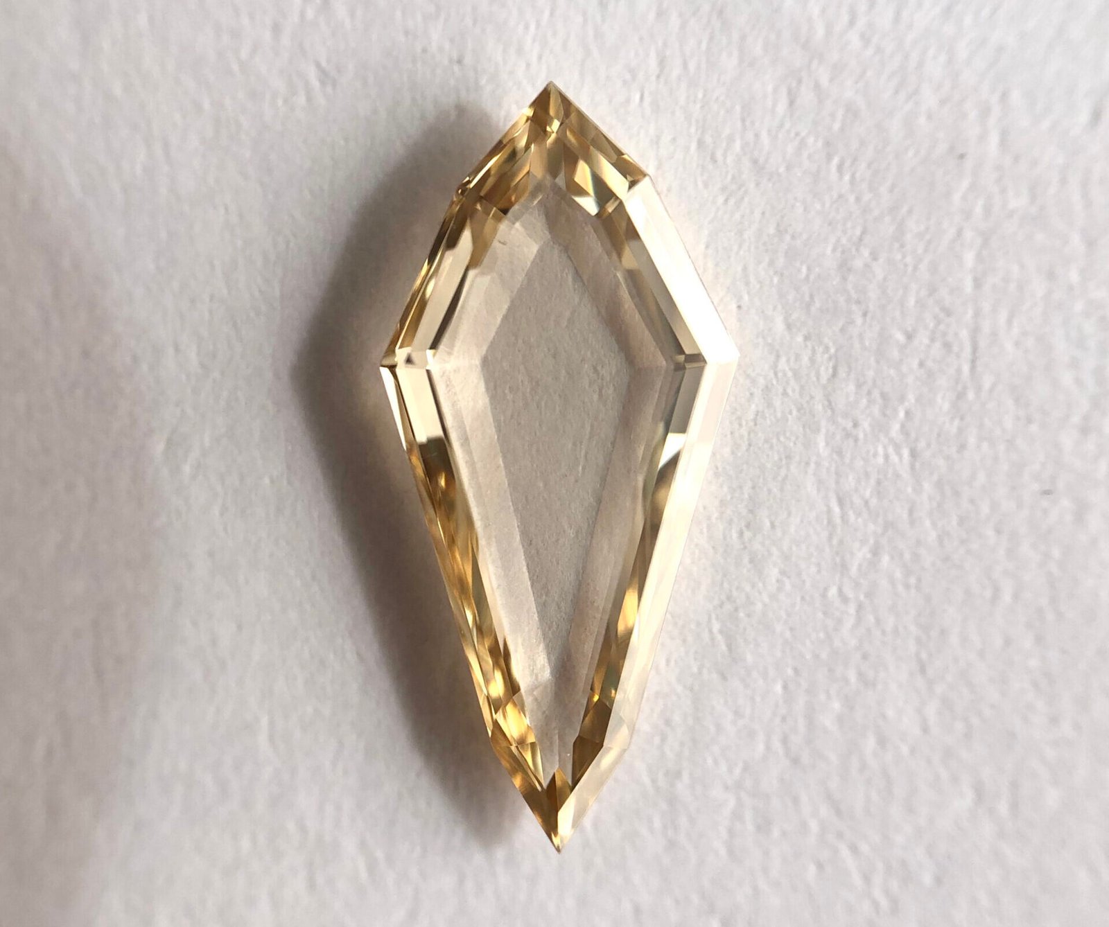Kite Shape Brown Color Step Cut Diamond