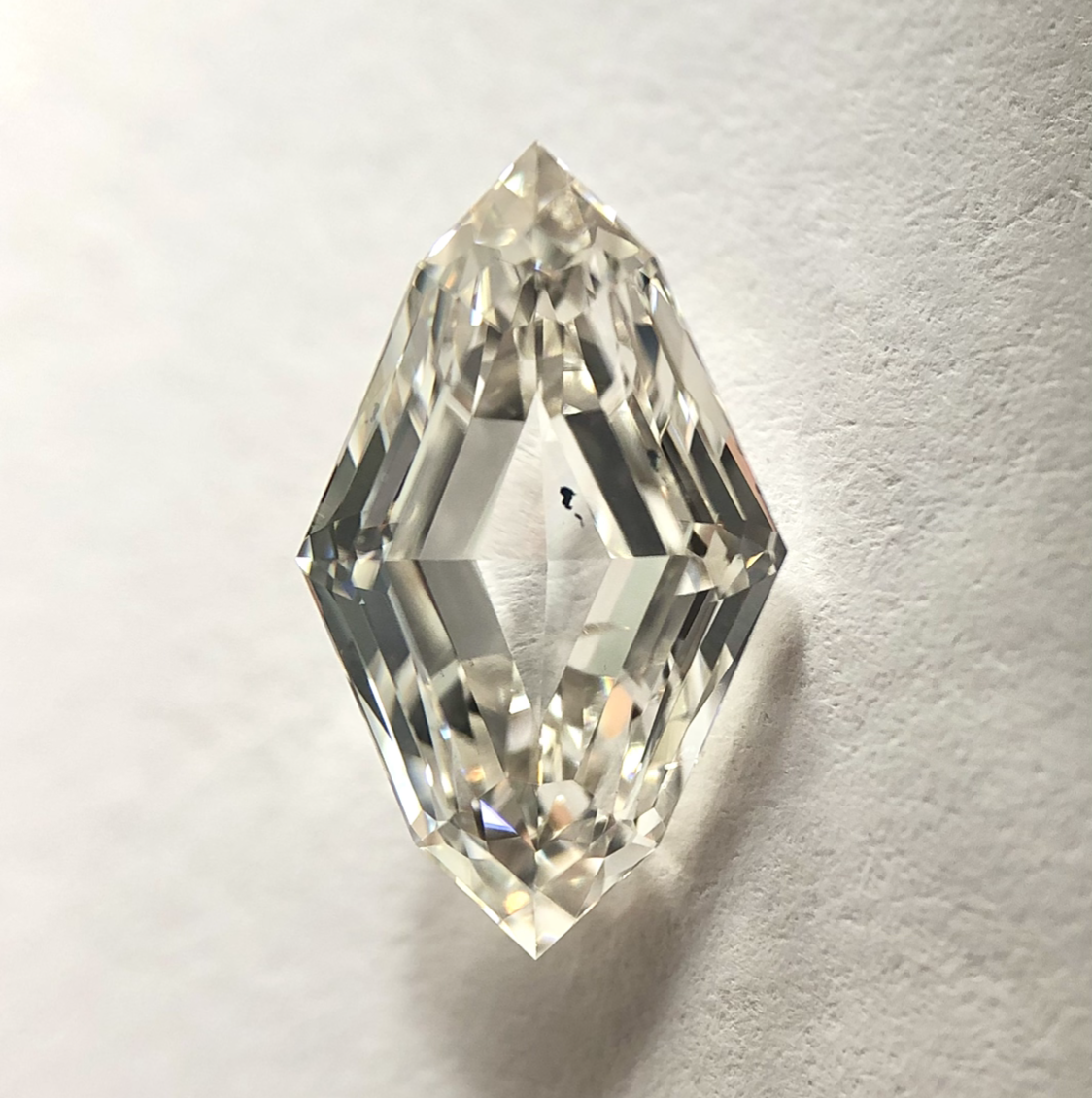 Lozenge Shape H Color Step Cut Diamond