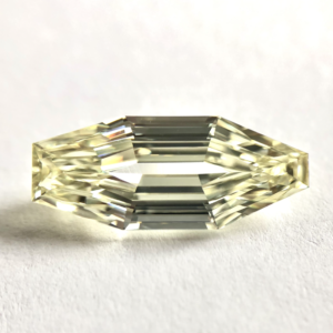 Elongated Octagon shape L Color Step Cut Diamond