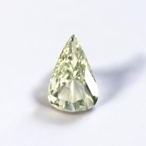 Pear shape M color old mine cut daimond