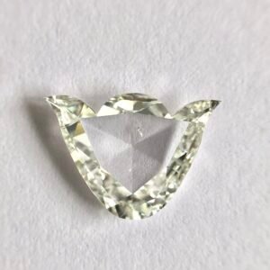 Tulip shape G color rose cut damond