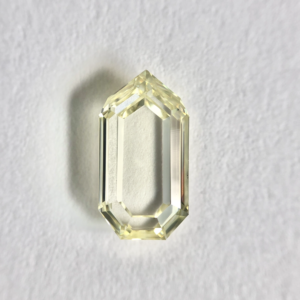 Bullet shape FANCY YELLOW color PORTRAIT STEP cut diamond
