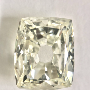 Cushion shape K color Old mine cut diamond