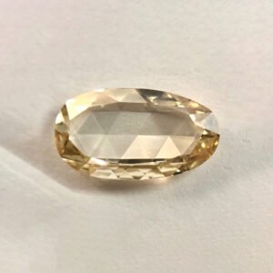 Natural oval Light Brown color Rose cut diamond