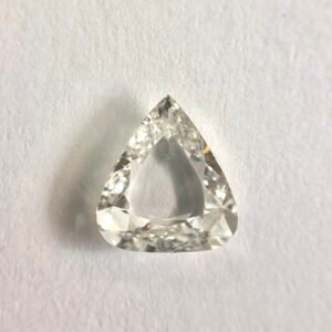Pear shape H color old mine cut diamond