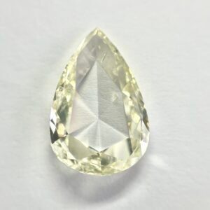 Pear shape J color Rose cut diamond