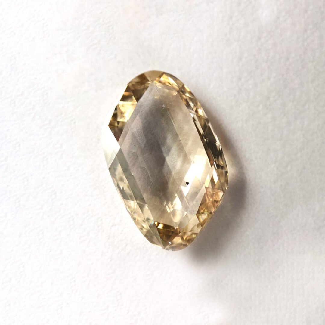 Sphade Cut Golden Brown Color Diamond