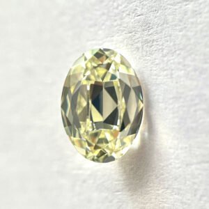 Oval shape K color Modified step cut diamond