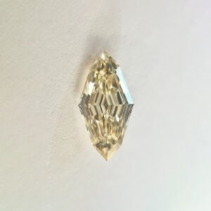 Lozenge shape Light Brown  color Step cut diamond