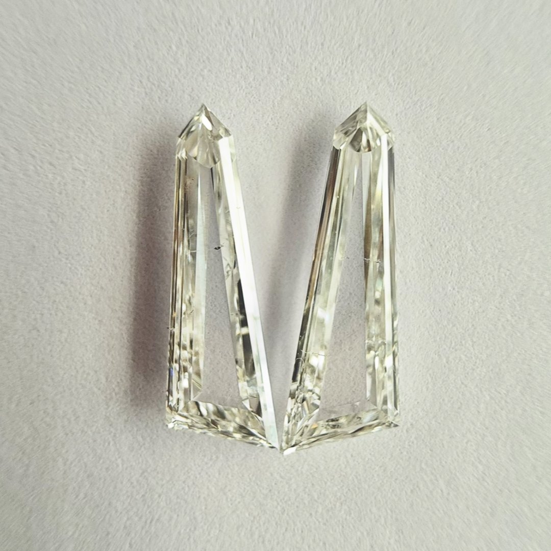 Modified Shield shape G color Step cut diamond