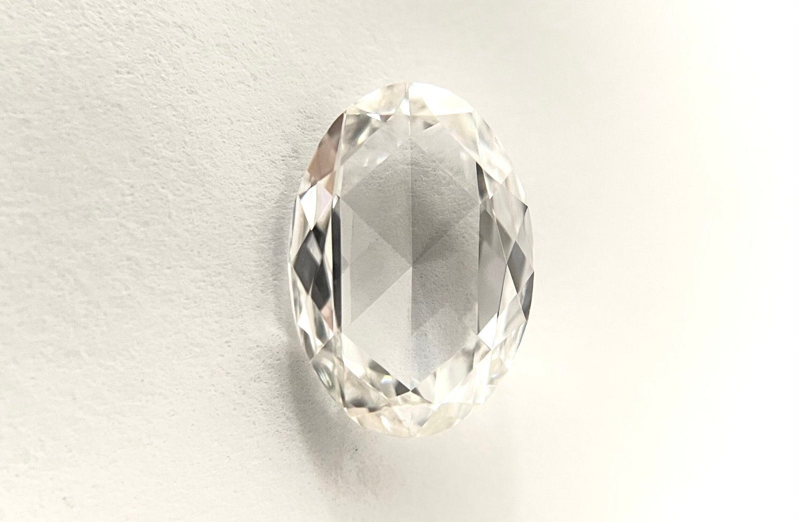 Oval shape D Color Rose Cut Diamond