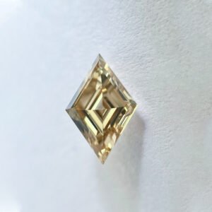 Lozenge shape Brown color Step cut  diamond