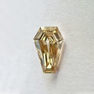 Coffin Shape Brown Color Step Cut Diamond
