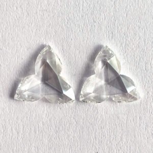 Flower shape F color Rose cut diamond