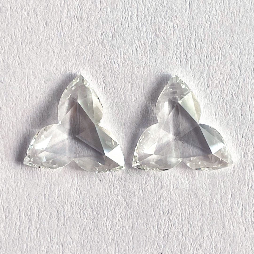 Flower shape F color Rose cut diamond