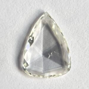 Pear shape H color Rose cut diamond
