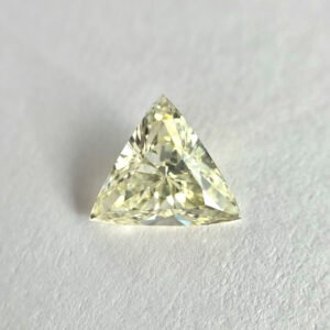 Trillion Yellow color Brilliant cut diamond