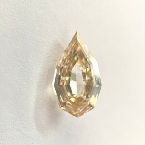 Pear Shape BROWN Color Step Cut Diamond