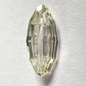 MOval shape LIGHT BROWN color Step cut diamond