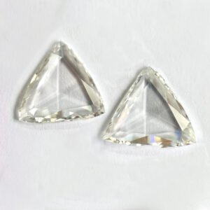 Triangle shape G color Rose cut diamond
