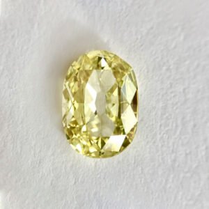 Oval shape INTENSE YELLOW color old miner diamond