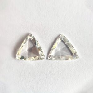 Triangle shape G color Rose cut diamond
