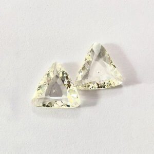 Triangle shape L color old mine cut Pair diamond