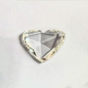 Heart shape H color Rose cut diamond