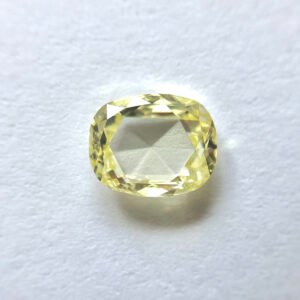 Natural Oval SHAPE Light Yellow Rose Cut Diamond