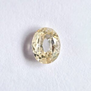 Oval shape Brown color old mine cut diamond