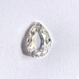 Pear shape H color old mine cut diamond