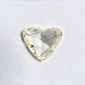 Heart shape M color Rose cut diamond