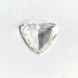 Heart shape G color Rose cut diamond