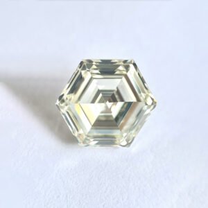 Hexagon Shape L Color Step cut Portrait diamond