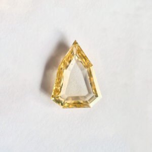Shield SHAPE Light Brown Color Step Cut Diamond