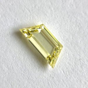 Trapezoid Shape Fancy Yellow Color Step Cut Diamond
