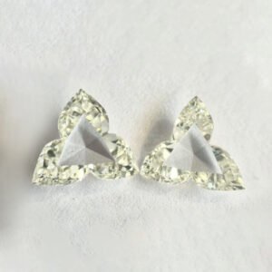 Flower shape I color Rose cut diamond