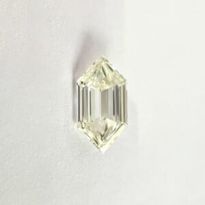 Long Hexa shape J Color Step Cut Diamond
