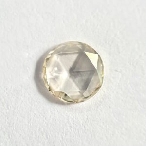 Round shape Light Borown color rose cut  Diamond