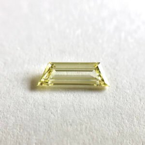 Trapezoid Diamond Fancy Yellow Color Step Cut Diamond