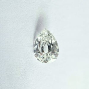 Pear shape J color old mine cut diamond