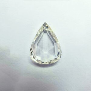 Pear shape H color Rose cut diamond