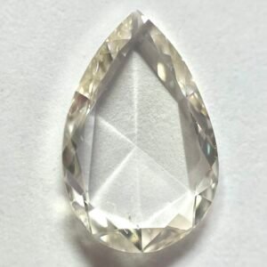 Pear shape j color Rose cut diamond
