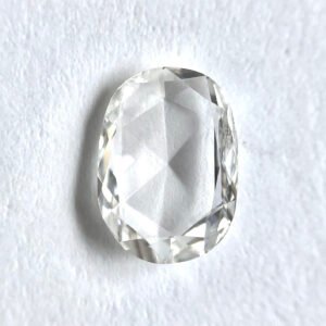 Oval shape F color rose cut diamond