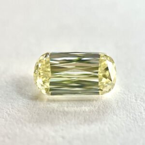 Scissor shape Fancy yellow color diamond