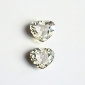 Heart shape I color Old mine cut diamond