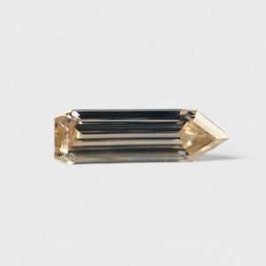 Bullet shape BROWN color Step cut diamond